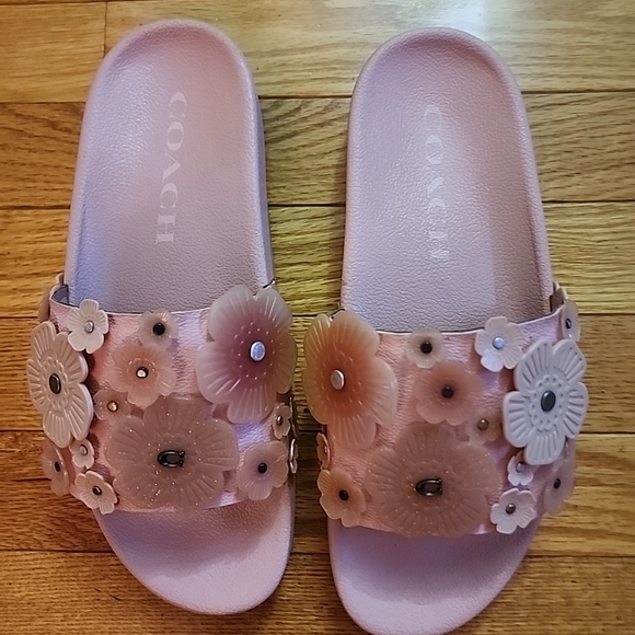 COACH SOPHI SLIDE SANDALS - Picture 1 of 8